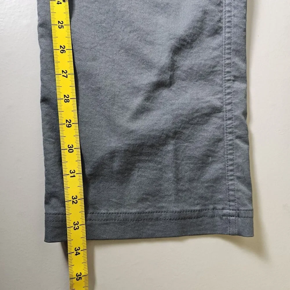 Toad & Co Men’s Chino Pants 34x34 Gray Straight Leg Comfort Stretch Casual Workw